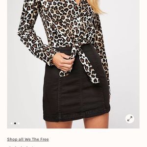 Free People Modern Femme Denim Mini